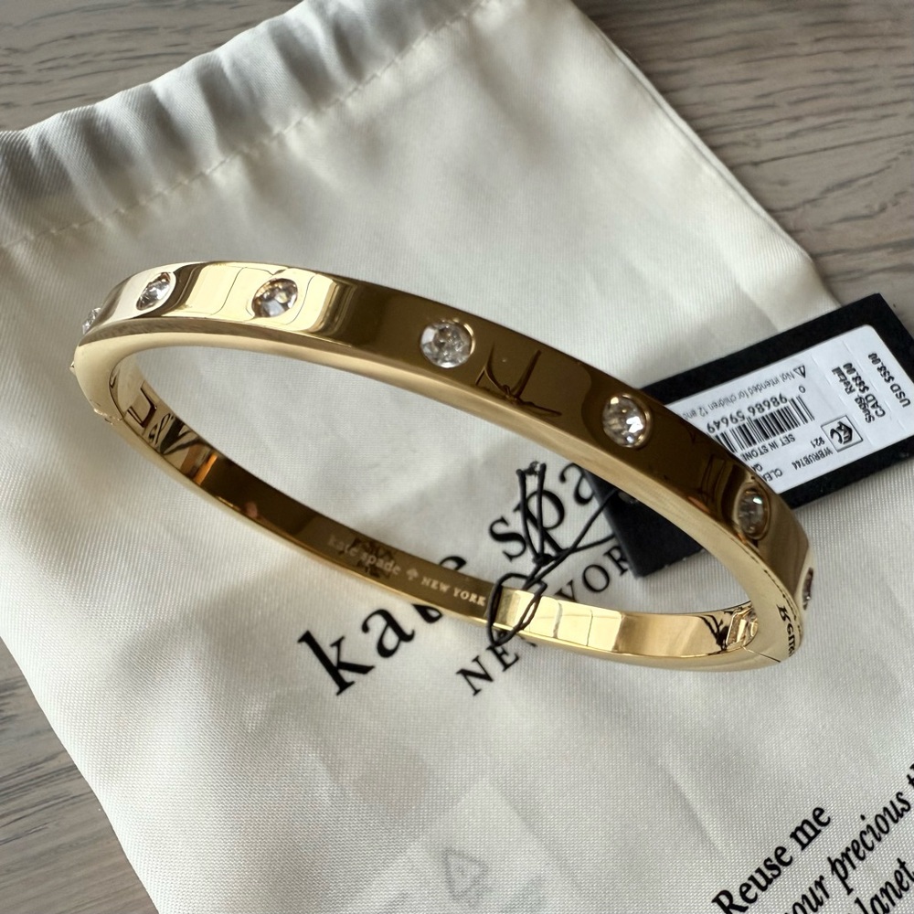 Kate Spade Set in Stone hinged bangle